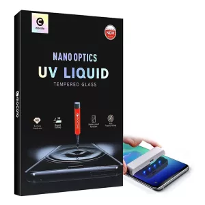 Sticlă de protecție pentru ecran MOCOLO UV LIQUID (copertă completă 3D, curbată, rezistentă la zgârieturi, 0,3 mm, 9H + lampă UV) TRANSPARENT OnePlus 11 5G