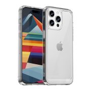   protecțiede telefon din plastic (cadru din silicon, rezistent la impact mediu, Husă spate transparent) pentru Apple iPhone 15 Pro