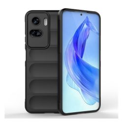   HUSĂ! - Silicon protecțiepentru telefon (rezistent la impact mediu, protecție cameră, model 3D) negru Honor 90 Lite 5G