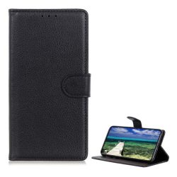   HUSĂ! - Husă stativă cu efect de piele (FLIP, deschidere laterală, desktop, premium) negru Honor 90 Lite 5G