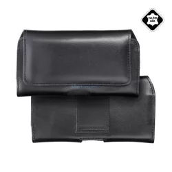   HUSĂ! - Tok culcat, piele naturală (universal, curea, magnetic, mărimea XL) NEGRU