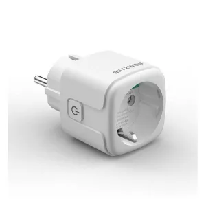 Priză de rețea inteligentă BLITZWOLF BW-SHP15 (3680W/16A, control vocal, WIFI, control mobil, temporizator) ALB
