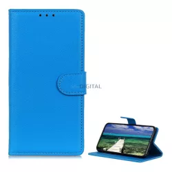   HUSĂ! - Carcasa in picioare, efect piele (FLIP, deschidere laterala, functie de suport desktop, premium) ALBASTRU DESCHI Huawei Nova 11 Pro