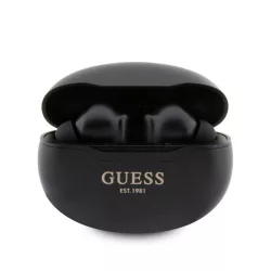   CG MOBILE GUESS METALIC FINISH căști bluetooth STAREO (v5.3, TWS, microfon + încărcător) NEGRU