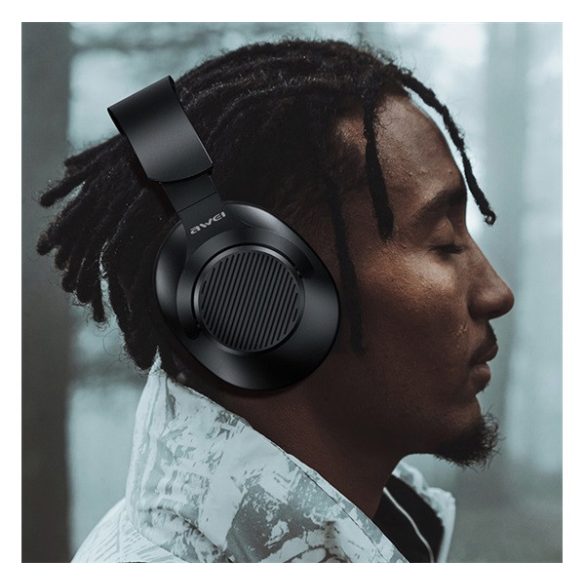 Căști bluetooth AWEI A997BL STEREO (v5.1, microfon, filtru de zgomot) NEGRU