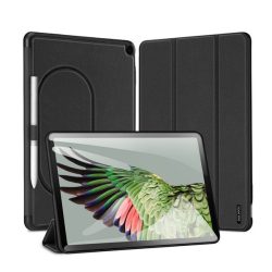   Husa DUX DUCIS DOMO in picioare, efect piele (activ, deschidere laterala, TRIFOLD, suport birou, suport creion, model textil) NEGRU Tableta Google Pixel