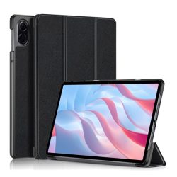   Husă stativă cu efect de piele (FLIP, deschidere laterală, funcție de suport pentru birou TRIFOLD) negru Honor Pad X9