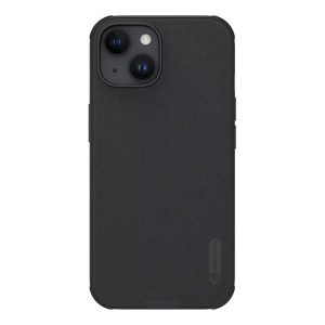 Protector de telefon din plastic NILLKIN SUPER FROSTED PRO (rezistent mediu la impact, cauciucat, suprafață rugoasă) NEGRU Apple iPhone 15