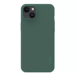   HUSĂ! - Protector de telefon din plastic NILLKIN SUPER FROSTED PRO (rezistență medie la impact, cauciucat, suprafață rugoasă) VERDE ÎNCHIS Apple iPhone 15 Plus
