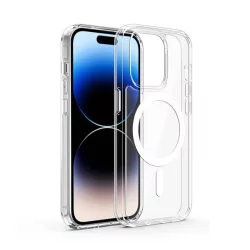   HUSĂ! - protecțiede telefon din silicon (rezistent la impact mediu, cadru cu pernă de aer, MagSafe) pentru Apple iPhone 15 Pro