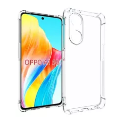   HUSĂ! - Protectie din silicon pentru telefon (rezistenta la impact medie, colt cu perna de aer) TRANSPARENT Oppo A98 5G
