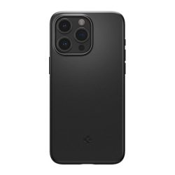   HUSĂ! - Protector de telefon din plastic SPIGEN THIN FIT (mat, ultra-subțire, protector pentru cameră) NEGRU Apple iPhone 15 Pro Max