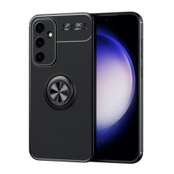   HUSĂ! - Protector de telefon din silicon (suport desktop, inel de suport, 360°, magnetic) NEGRU Samsung Galaxy S23 FE (SM-S711)