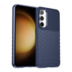   HUSĂ! - Protectie din silicon pentru telefon (rezistenta la impact, cu dungi, model convex) ALBASTRU INCHIS Samsung Galaxy S23 FE (SM-S711)