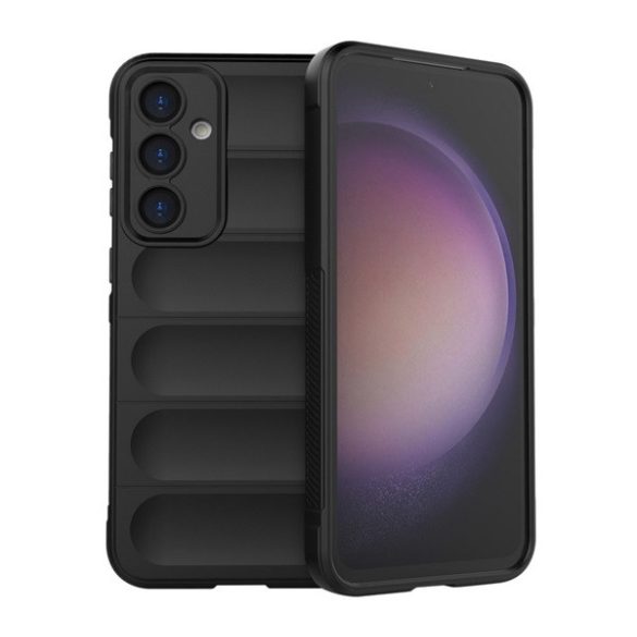 Protectie din silicon pentru telefon (rezistenta la socuri, protectie camera, 3D) NEGRU Samsung Galaxy S23 FE (SM-S711)