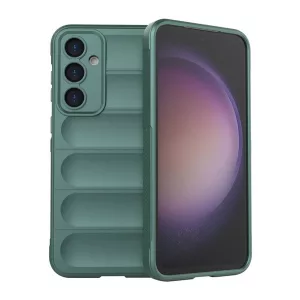 HUSĂ! - Protectie din silicon pentru telefon (rezistenta la impact, protectie pentru camera, 3D) VERDE INCHIS Samsung Galaxy S23 FE (SM-S711)