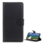   Husă în picioare, efect piele (FLIP, deschidere laterală, suport desktop, premium) NEGRU Samsung Galaxy S23 FE (SM-S711)