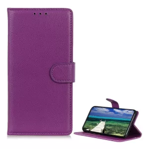 HUSĂ! - Husă în picioare, efect piele (FLIP, deschidere laterală, suport de birou, premium) PURPLE Samsung Galaxy S23 FE (SM-S711)