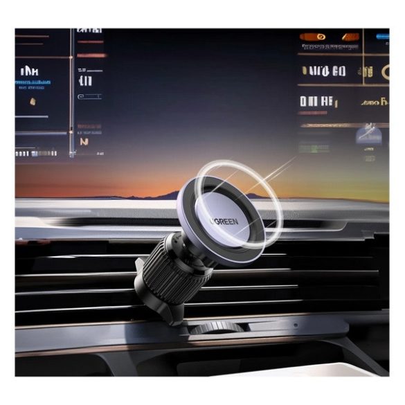 Suport auto UGREEN (pentru ventilație, MagSafe, 360° + 2 inele magnetice) NEGRU Sony C5, Motorola E3, Motorola Z3