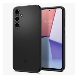   HUSĂ! - Protector de telefon din plastic SPIGEN THIN FIT (mat, ultrasubțire, protector pentru cameră) NEGRU Samsung Galaxy S23 FE (SM-S711)
