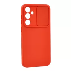   HUSĂ! - Protector de telefon din silicon (mat, interior din microfibră de pluș, protecție pentru cameră) ROȘU Samsung Galaxy S23 FE (SM-S711)