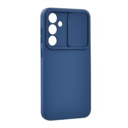   HUSĂ! - Protector de telefon din silicon (mat, interior din microfibră de pluș, protecție pentru cameră) ALBASTRU ÎNCHIS Samsung Galaxy S23 FE (SM-S711)