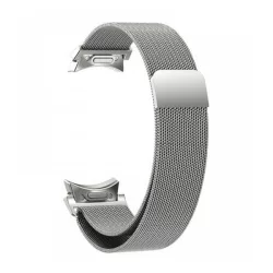   Curea de schimb (dimensiune personalizată, metal, curea Milan, magnetică) ARGINTIE Samsung Galaxy Watch 6 eSIM 44 mm (SM-R945), Galaxy Watch 6 eSIM 40 mm (SM-R935), Galaxy Watch 6 Classic 47 mm (SM-R960)
