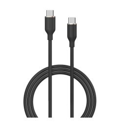   Cablu de date DEVIA JELLY (Tip-C - Tip-C, 60W, încărcător rapid, 120cm) NEGRU
