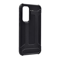   HUSĂ! - Protector de telefon din plastic Defender (rezistenta la impact, colt cu perna de aer, interior din silicon, efect metalic) NEGRU Samsung Galaxy S23 FE (SM-S711)