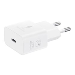   Încărcător SAMSUNG priză tip C (încărcător rapid 25W, GaN, PD) ALB