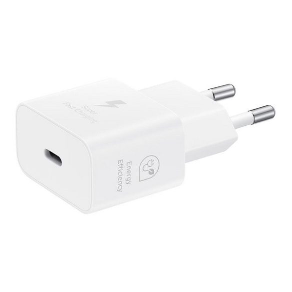 Încărcător SAMSUNG priză tip C (încărcător rapid 25W, GaN, PD) ALB