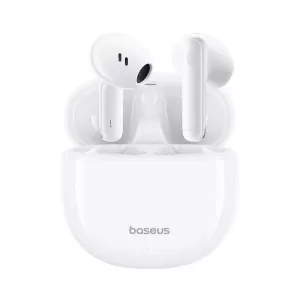 Căști bluetooth BASEUS BOWIE E13 STEREO (v5.3, TWS, microfon, rezistență la cădere + carcasă de încărcare) ALBE