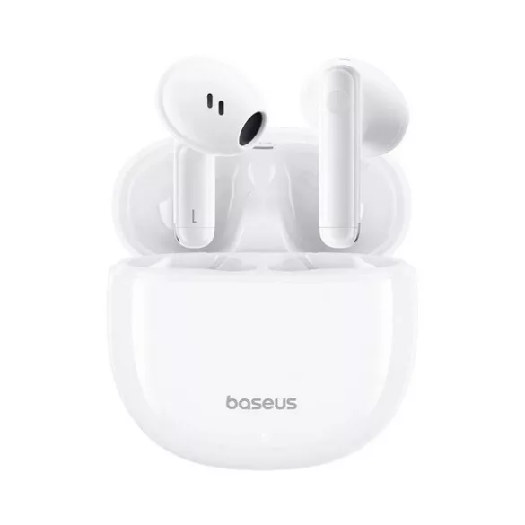 Căști bluetooth BASEUS BOWIE E13 STEREO (v5.3, TWS, microfon, rezistență la cădere + carcasă de încărcare) ALBE