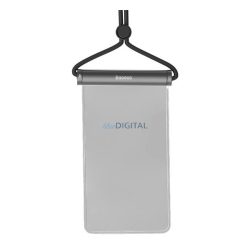  HUSĂ! - BASEUS AQUAGLIDE carcasă impermeabilă/rezistentă la apă, AQUA (universală, IPX8, glisantă, cu clipsare, dimensiune 7.2") NEGRU