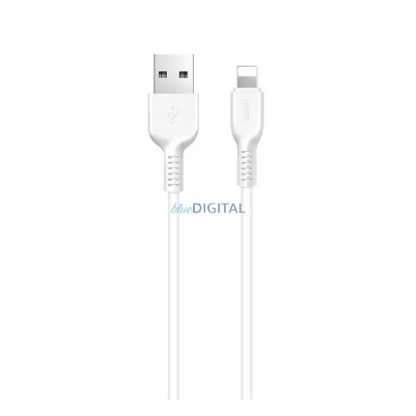 HOCO X13 cablu de date (USB - lightning, 100cm, rezistent la rupere) ALB