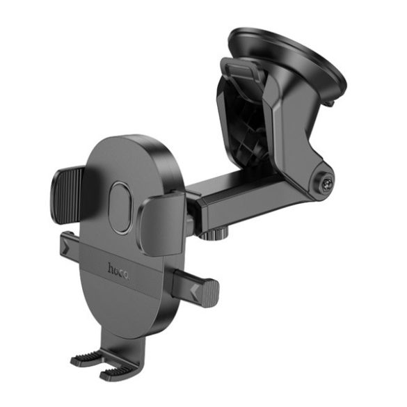Suport auto HOCO H19 (ventuză, bord, automat, 360°, dimensiune 4.7-7.0") NEGRU