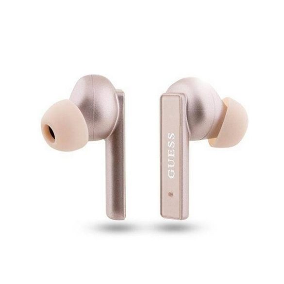 Căști bluetooth GUESS PRINTED LOGO STEREO (v5.1, TWS, microfon + carcasă de încărcare) ROSE GOLD