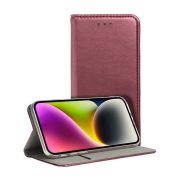   Carcasa in picioare, efect piele (FLIP, deschidere laterala, suport de masa) BURGUNDY Xiaomi 13T Pro, 13T