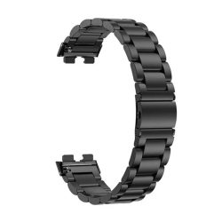   Curea de schimb (dimensiune personalizată, 20 mm, metal) NEGRĂ Huawei Band 8