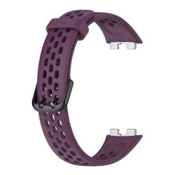   Curea de schimb (dimensiune personalizată, silicon, perforată, respirabilă) PURPLE Huawei Band 8