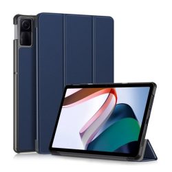  Carcasa in picioare, efect piele (FLIP activ, deschidere laterala, TRIFOLD, suport de masa) ALBASTRU INCHIS Xiaomi Redmi Pad SE
