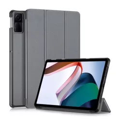   Husă în picioare, efect piele (FLIP activ, deschidere laterală, TRIFOLD, suport de masă) GR ÎNCHIS Xiaomi Redmi Pad SE