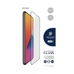   Sticlă de protecție a ecranului DUX DUCIS (clei complet 2.5D, adeziv pe toată suprafața, prietenos cu carcasă, rezistent la zgârieturi, 0,3 mm, 9H) NEGRU Samsung Galaxy A05 (SM-A055F)