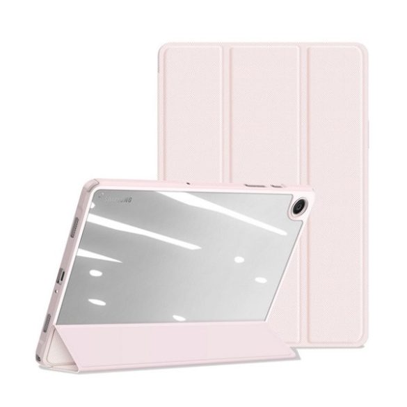 Husa DUX DUCIS TOBY in picioare, efect piele (FLIP activ, deschidere laterala, TRIFOLD, suport birou, suport creion) ROZ Samsung Galaxy Tab A9 Plus 5G (SM-X216), Galaxy Tab A9 Plus WIFI (SM-X210)