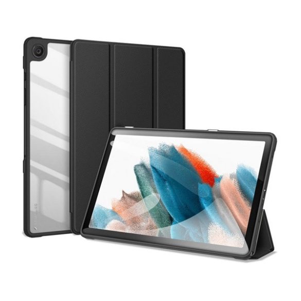 Husa DUX DUCIS TOBY in picioare, efect piele (FLIP activ, deschidere laterala, TRIFOLD, suport birou, suport creion) NEGRU Samsung Galaxy Tab A9 Plus 5G (SM-X216), Galaxy Tab A9 Plus WIFI (SM-X210)