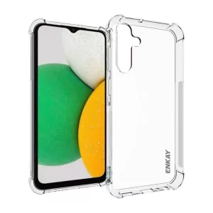 HUSĂ! - Protector de telefon din silicon ENKAY (rezistență medie la impact, colț cu pernă de aer) TRANSPARENT Samsung Galaxy A15 5G (SM-A156)