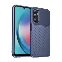   Husă silicon pentru telefon (rezistent la impact mediu, cu dungi, model convex) CUTTING albastruSamsung Galaxy A25 5G (SM-A256)