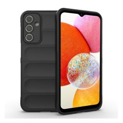   Protecție siliconică pentru telefon (rezistență medie la impact, protecție cameră, model 3D) negru Samsung Galaxy A15 (SM-A155), Galaxy A15 5G (SM-A156)