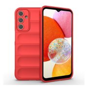   Protector din silicon pentru telefon (rezistență medie la impact, protecție pentru cameră, model 3D) ROȘU Samsung Galaxy A15 (SM-A155), Galaxy A15 5G (SM-A156)