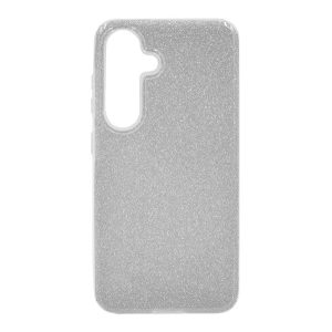 HUSĂ! - Protectie din silicon pentru telefon (interior din plastic, spate lucios) SILVER Samsung Galaxy A25 5G (SM-A256)
